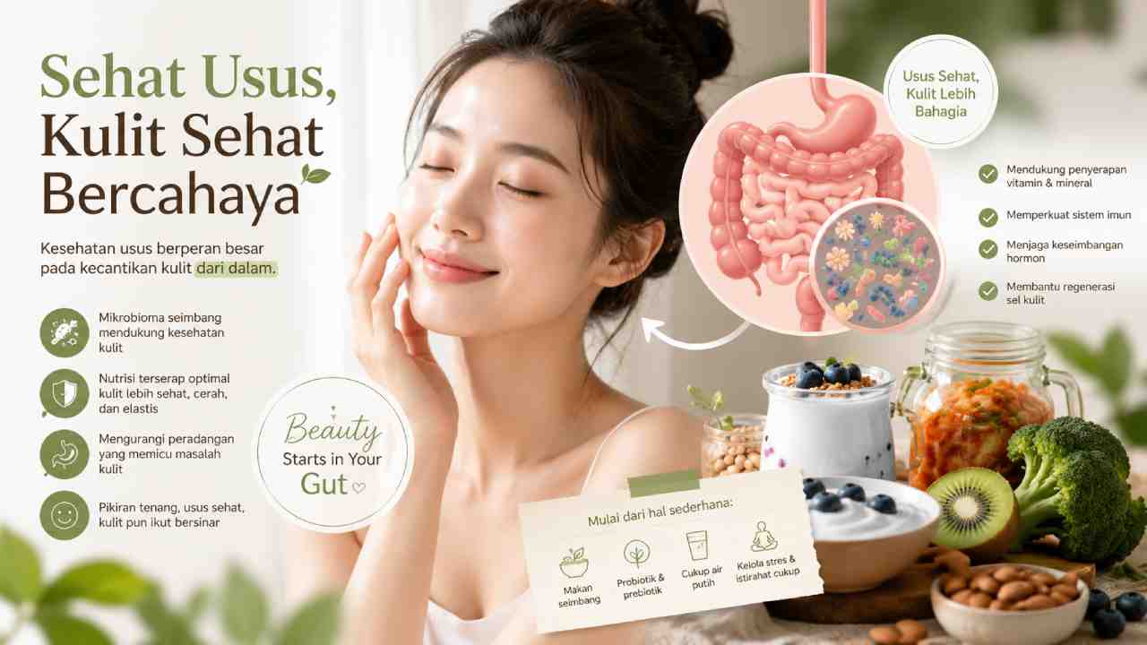 Mengapa Kesehatan Usus Berpengaruh pada Kondisi Kulit?