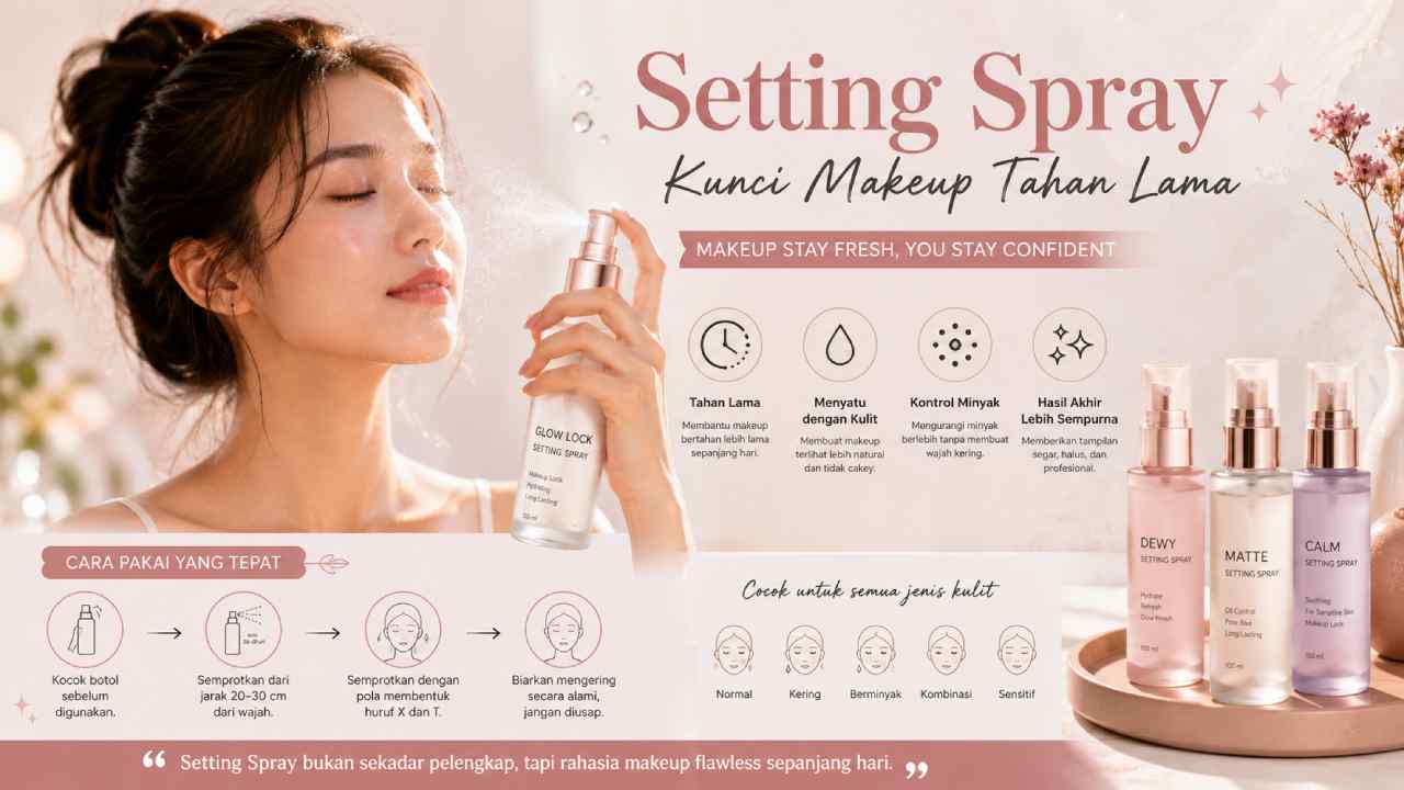 Setting Spray yang Membantu Makeup Lebih Tahan Lama