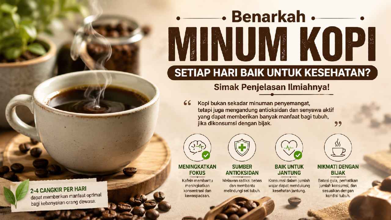 Benarkah Minum Kopi Setiap Hari Baik untuk Kesehatan? Simak Penjelasan Ilmiahnya