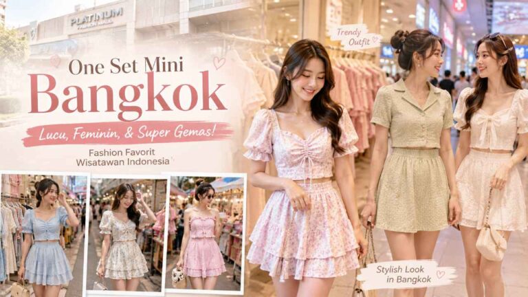 Fashion One Set Mini Bangkok yang Lucu Kini Jadi Buruan Wisatawan Indonesia