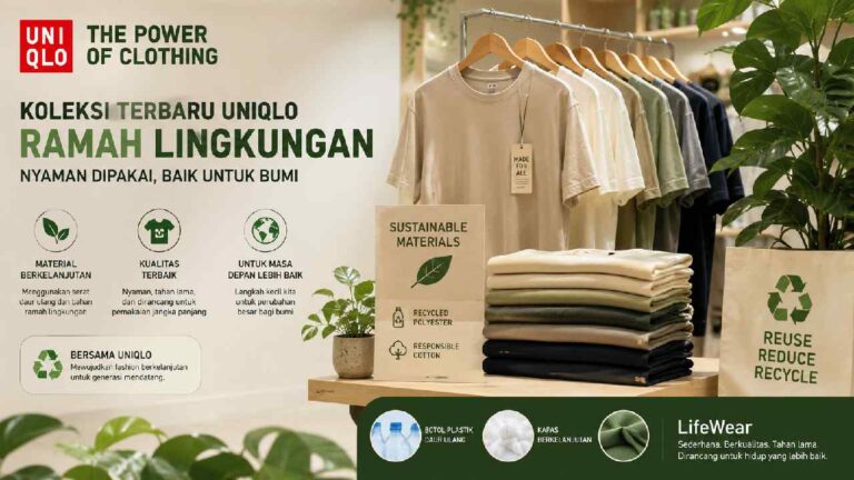 Koleksi Terbaru UNIQLO Hadir dengan Material Ramah Lingkungan
