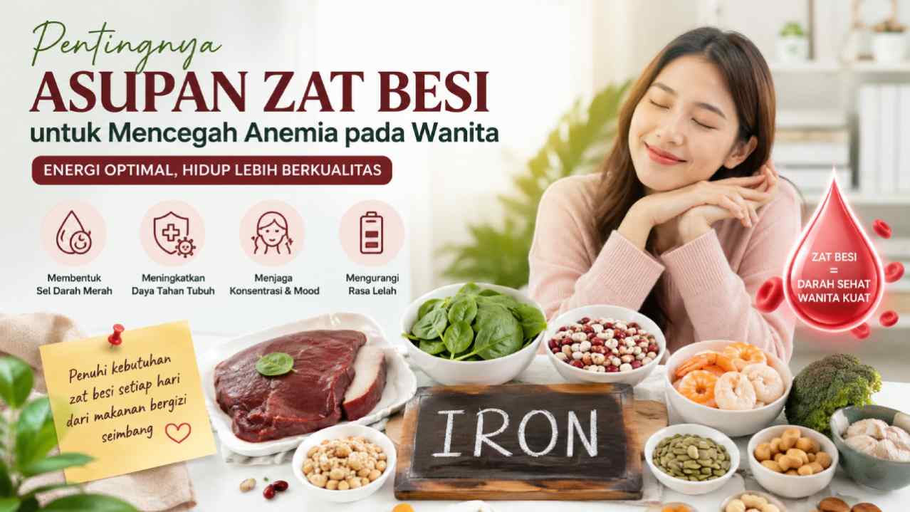 Pentingnya Asupan Zat Besi untuk Mencegah Anemia pada Wanita