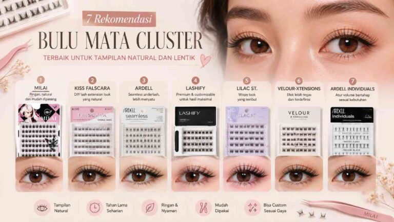 7 Rekomendasi Bulu Mata Cluster Terbaik untuk Tampilan Natural dan Lentik