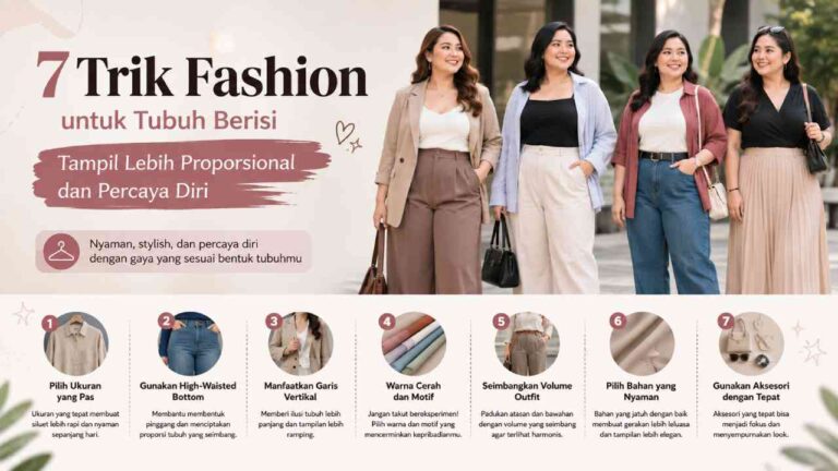 7 Trik Fashion untuk Tubuh Berisi agar Tampil Lebih Proporsional dan Percaya Diri