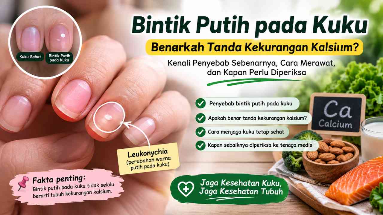 Bintik Putih pada Kuku Sering Muncul, Apakah Benar Tanda Kekurangan Kalsium?
