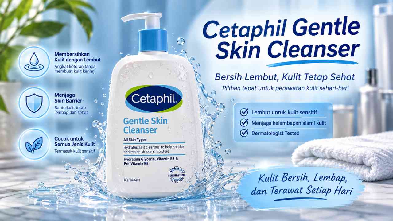 Cetaphil Gentle Skin Cleanser Bertahan di Tengah Tren Facial Wash Modern