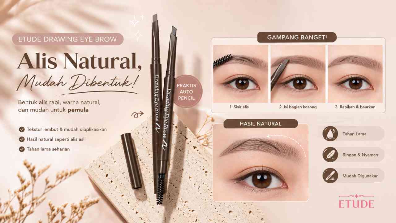 Etude Drawing Eye Brow untuk Alis Natural yang Mudah Dibentuk