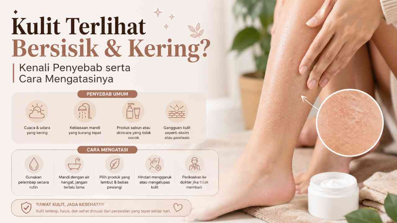 Kulit Terlihat Bersisik dan Kering? Kenali Penyebab serta Cara Mengatasinya
