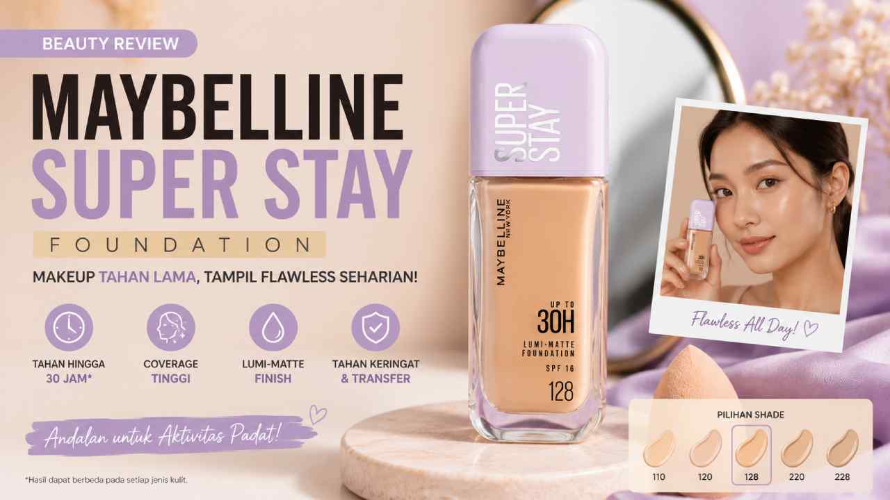 Maybelline Super Stay Foundation Masih Jadi Andalan untuk Makeup Tahan Lama