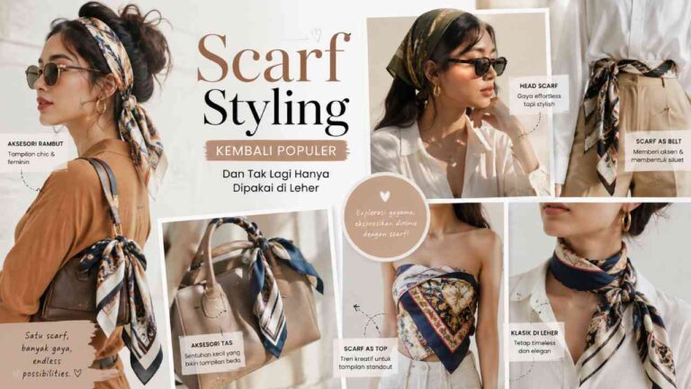 Scarf Styling Kembali Populer dan Tak Lagi Hanya Dipakai di Leher