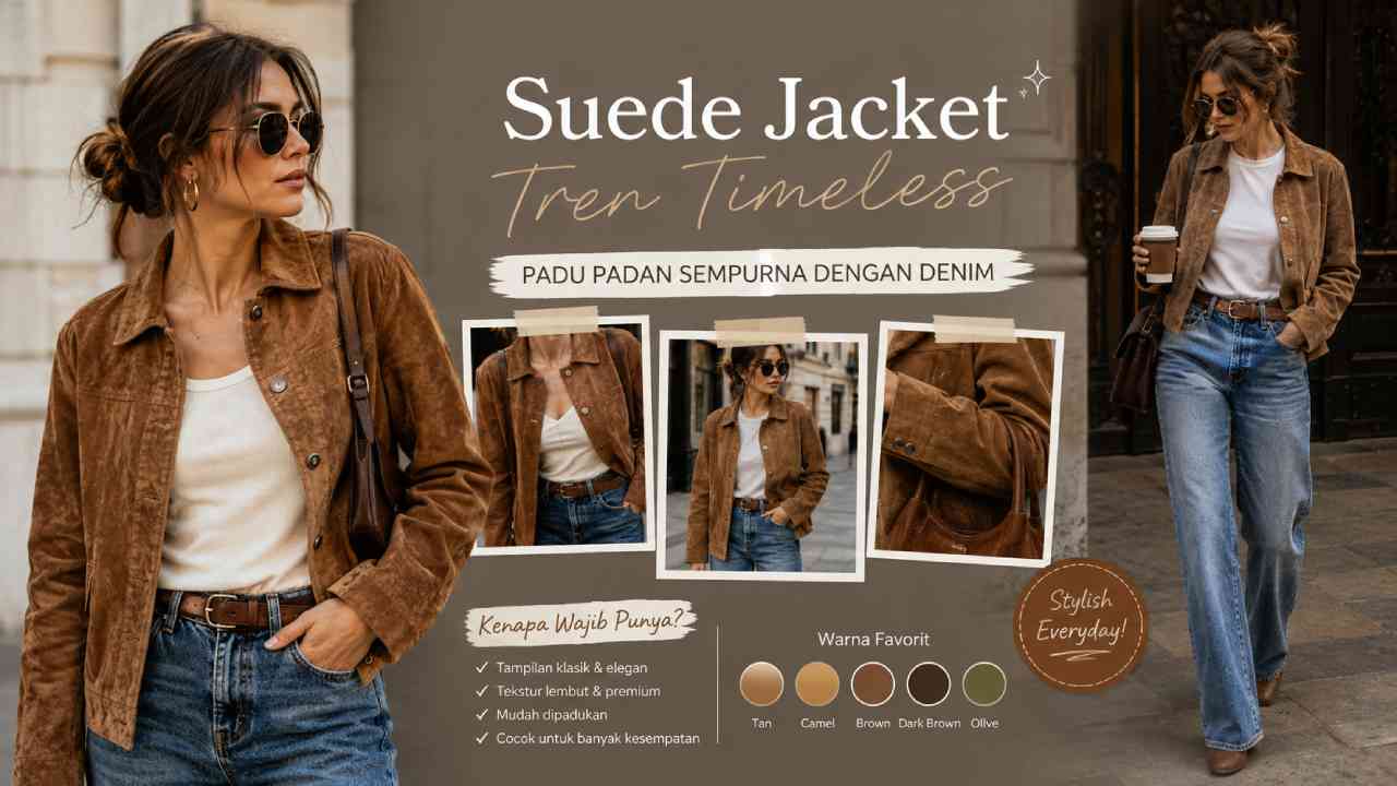 Suede Jacket Kembali Populer dan Mudah Dipadukan dengan Denim