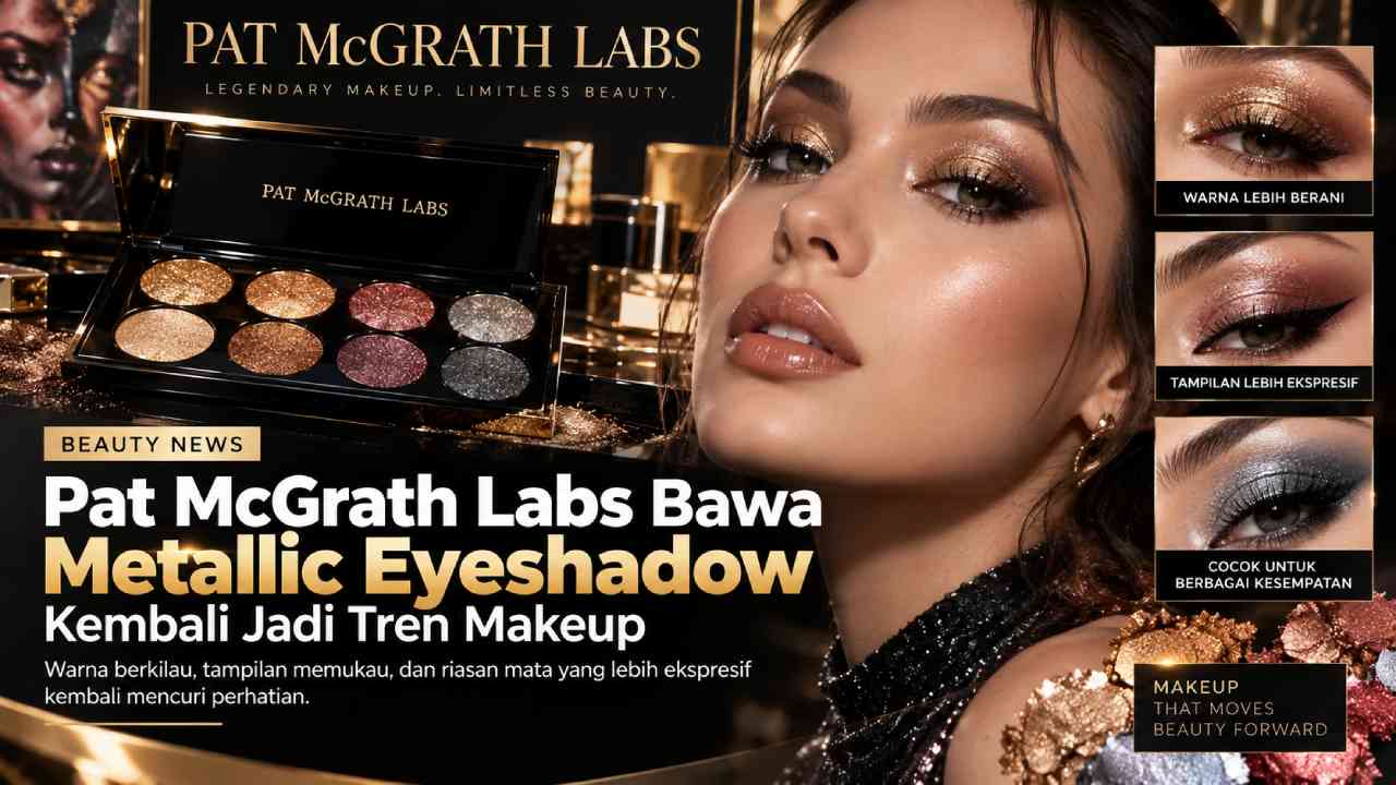 Pat McGrath Labs Bawa Metallic Eyeshadow Kembali Jadi Tren Makeup