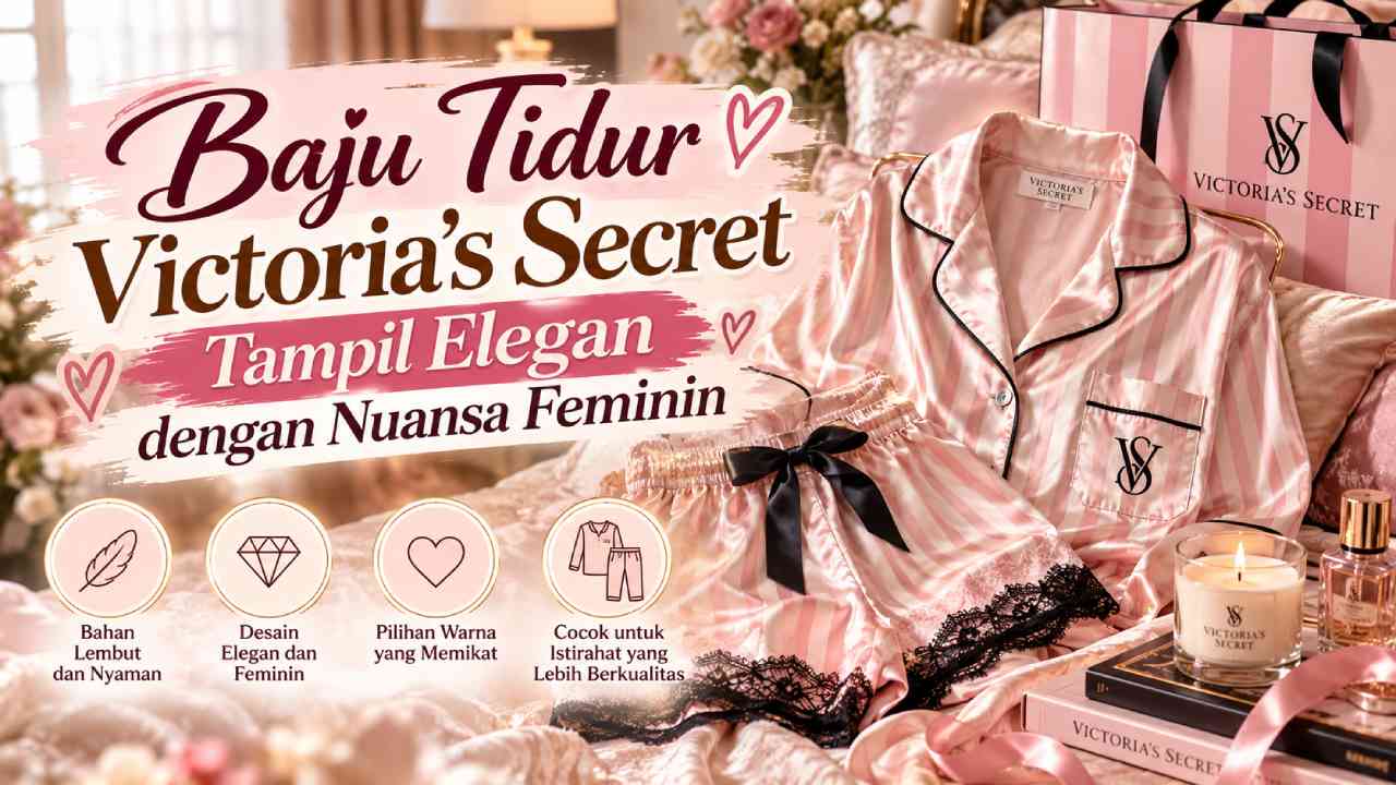 Baju Tidur Victoria’s Secret Tampil Elegan dengan Nuansa Feminin