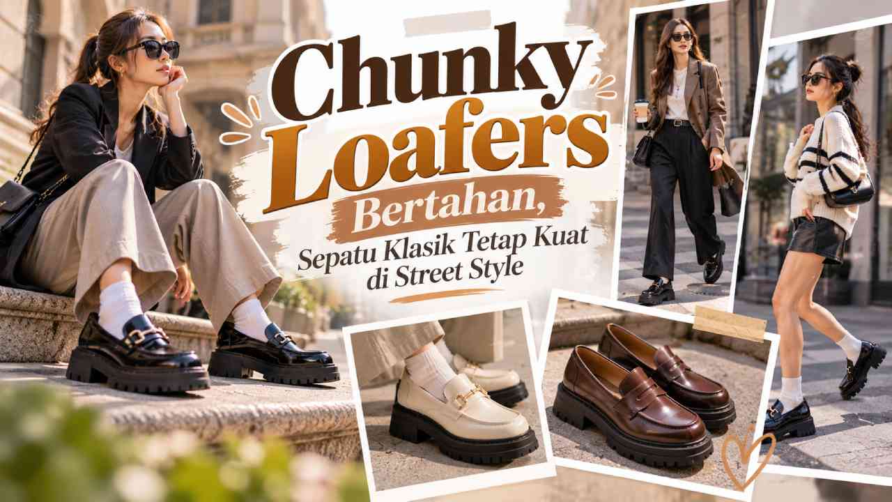 Chunky Loafers Bertahan, Sepatu Klasik Tetap Kuat di Street Style