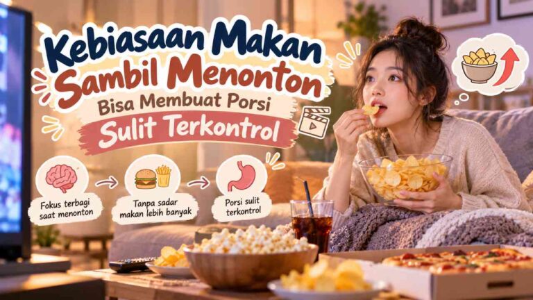 Kebiasaan Makan Sambil Menonton Bisa Membuat Porsi Sulit Terkontrol