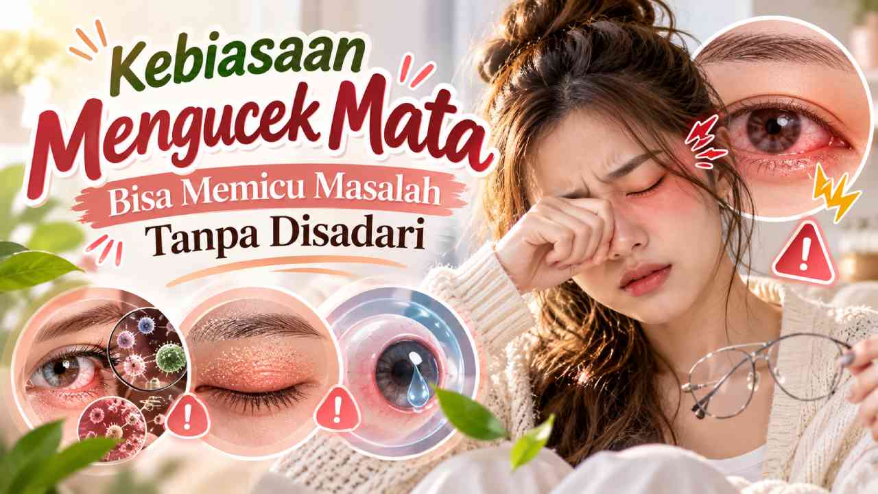 Kebiasaan Mengucek Mata Bisa Memicu Masalah Tanpa Disadari