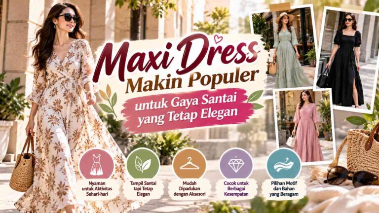 Maxi Dress Makin Populer untuk Gaya Santai yang Tetap Elegan