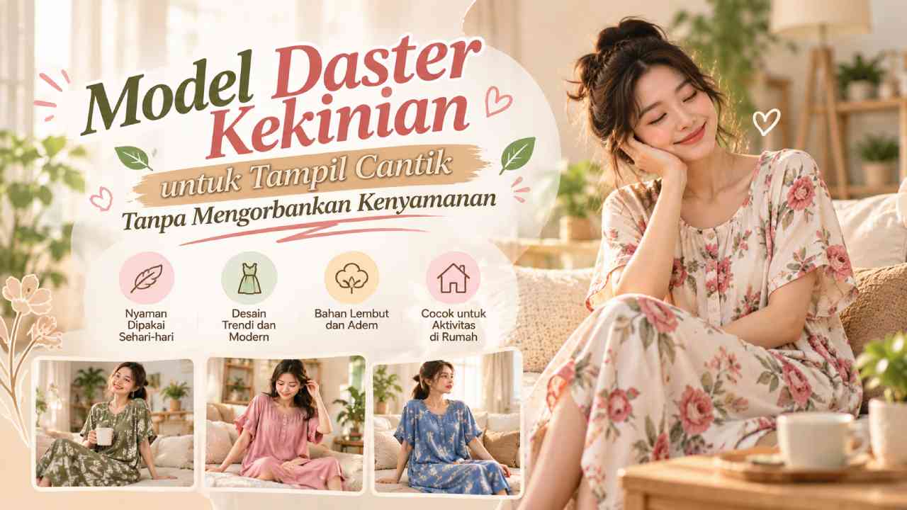 Model Daster Kekinian untuk Tampil Cantik Tanpa Mengorbankan Kenyamanan