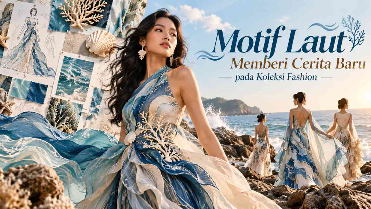 Motif Laut Memberi Cerita Baru pada Koleksi Fashion
