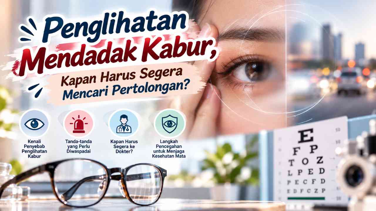 Penglihatan Mendadak Kabur, Kapan Harus Segera Mencari Pertolongan?