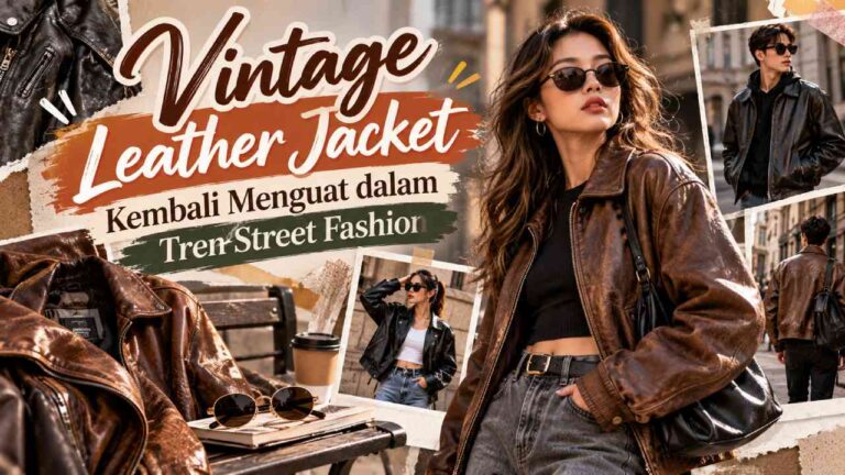 Vintage Leather Jacket Kembali Menguat dalam Tren Street Fashion